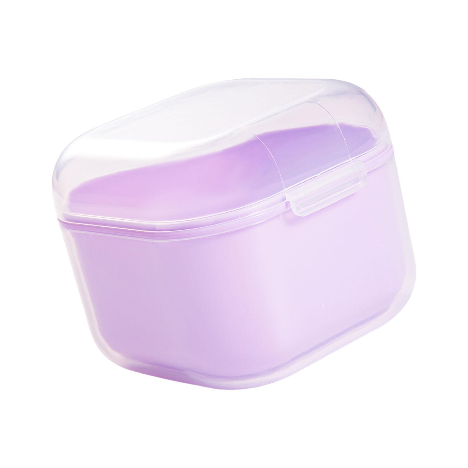 

Пластиковый стерилизатор для инструментов для нейл-арта, маникюра и педикюра, контейнер для хранения с двойным слоем, очиститель фрез для ногтей фиолетовый