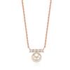 STONEHENGE Silver Pearl Necklace Sc1759