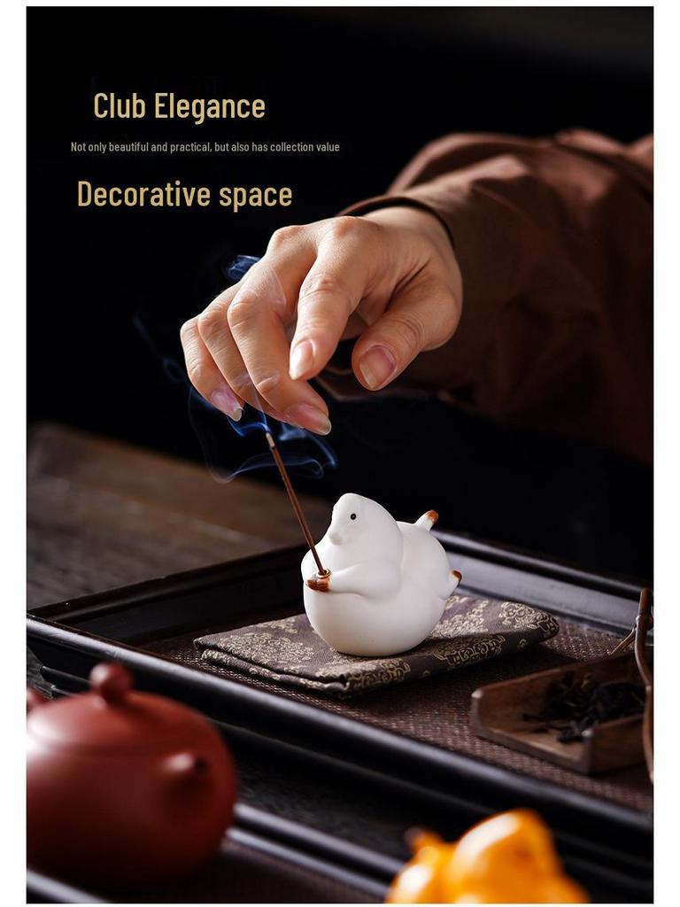 Charming Hand-Painted Pony Ceramic Aroma Burner – Little Tang Horse Incense Holder for Home Decor.