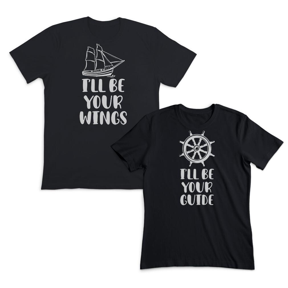 Valentines Day Couples Matching Outfits I Ll Be Your Wings I Ll Be Your Guide M
