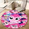 1pc My Little Pony2 Design Printed Area Round Carpet for Bedroom Living Room Home Decor Rugs Mat Non Slip Mat Rug for Bedside