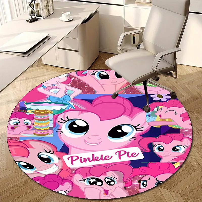 1pc My Little Pony2 Design Printed Area Round Carpet for Bedroom Living Room Home Decor Rugs Mat Non Slip Mat Rug for Bedside