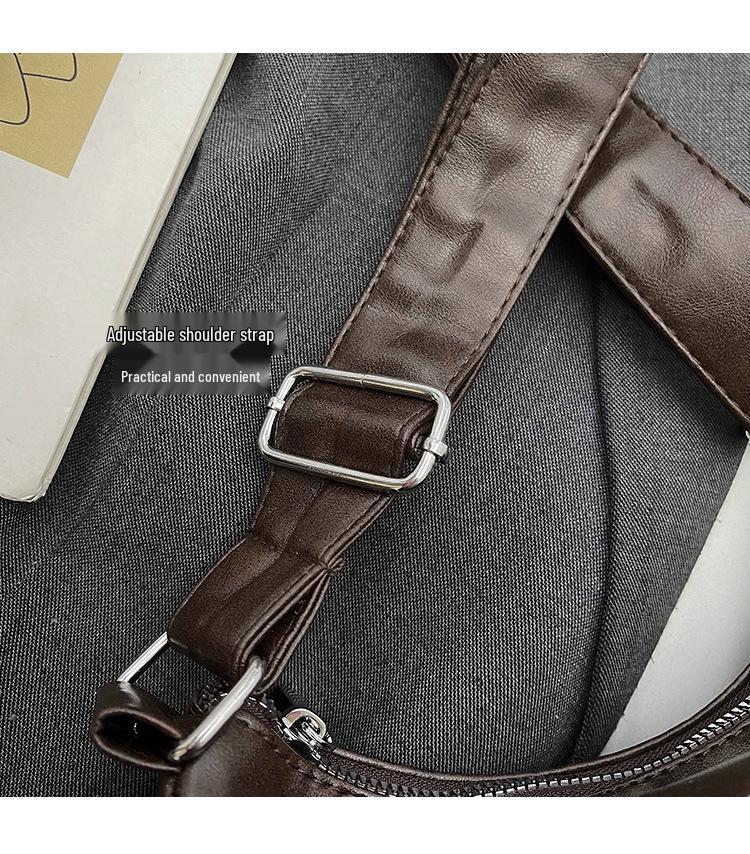Maillard Color Crossbody Bag: Trendy, Versatile, Stylish Shoulder & Underarm Accessory