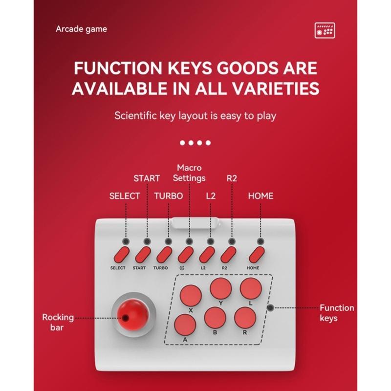 Game Joystick Rocker Fighting Controller for Switchs PC Game Controller Board Joystick Control Device