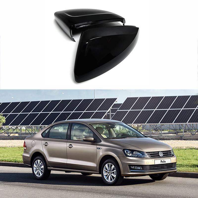 

Volkswagen Polo Mk6 AW Black Side Mirror Covers (2018-2020 Models) - Set of 2 Gloss Black - Left