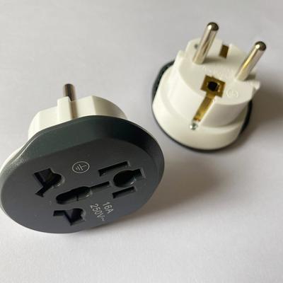 1Pcs Eu Plug Adapter Universal 16A Usto Eu Converter Socket Au Us Uk Cn To Eu
