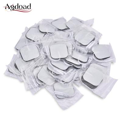 Reusable 4X4Cm 5X5Cm Tens Electrode Pads Self Adhesive Gel For Digital Therapy Massager 2 0Mm