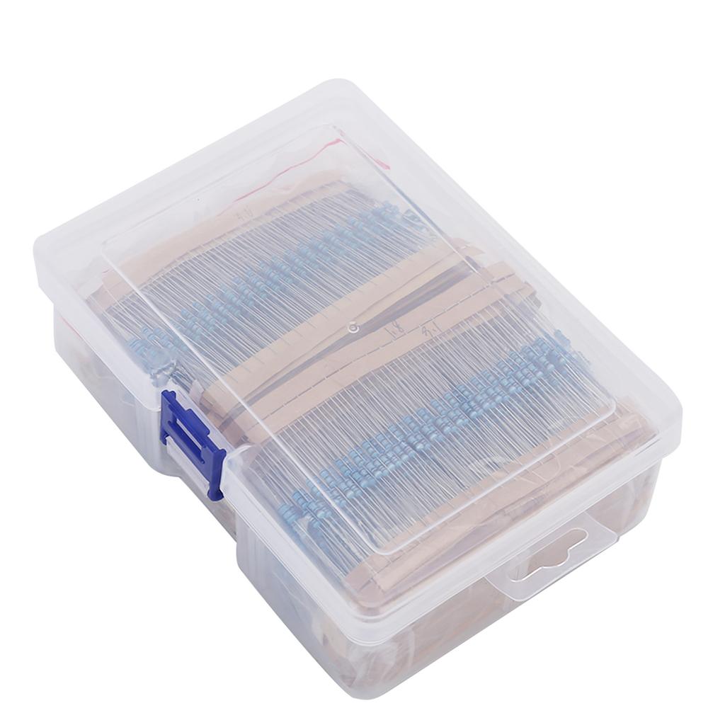 2600Pcs Resistance Set 130 Values 1Celsius4W 1% Metal Film   Materials Small Resistance Eletrical Supplies