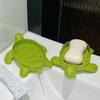 Green Storage Rack Anti-slip Soap Holder Portable Soap Box