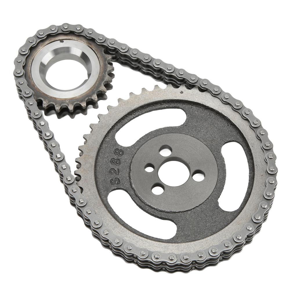 Double Roller Timing Chain Set Alloy Replacement for Chevrolet SBC 5.7L 283 305 327 350 383 400