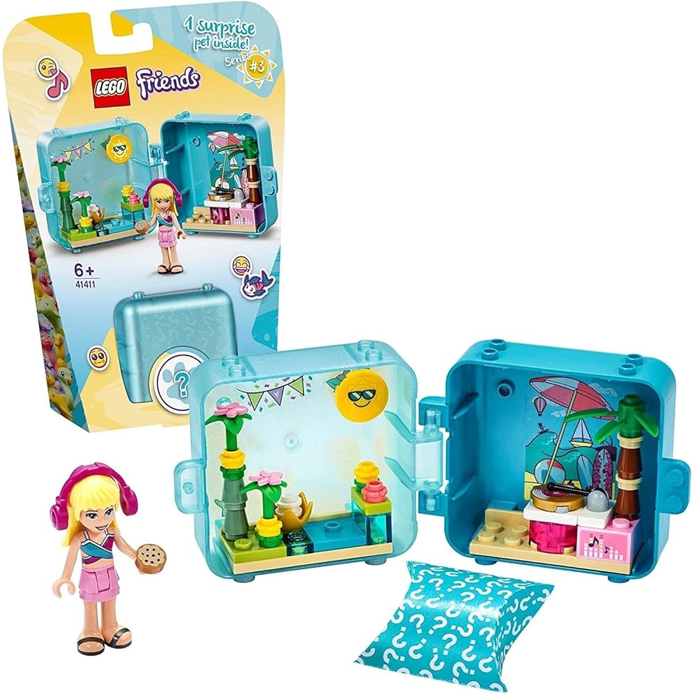 LEGO Friends Cubes Stephanie s Summer Vacation Set 41411 Building Toy for Kids