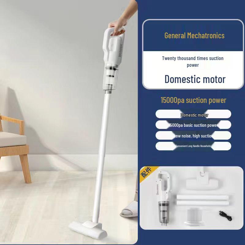 Wiederaufladbarer kabelloser Staubsauger und Wischmopp für Zuhause/Auto - Hohe Saugkraft, Handheld, Multifunktional, Milben- und Haarentferner