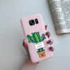 Cute Cat Cactus Silicone Case For Samsung Galaxy S6 Edge S7 Edge Cover Soft Slim Funda For Samsung S6 S7 Edge S6edge S7edge Case