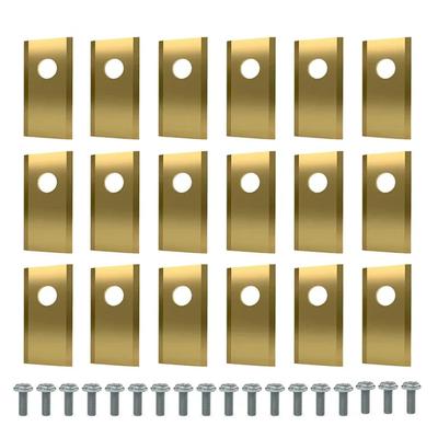 18Pcs Blades Replacement Stainless Steel Lawn Mower Cutting Blade Set Robotic Lawn Mowers Replacement for Worx Landroid
