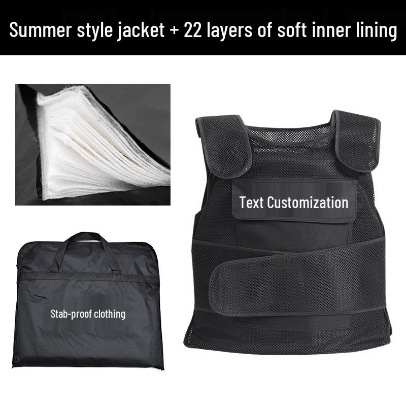 Stab-Proof Security Vest - Durable Protective Wear for Duty Guards