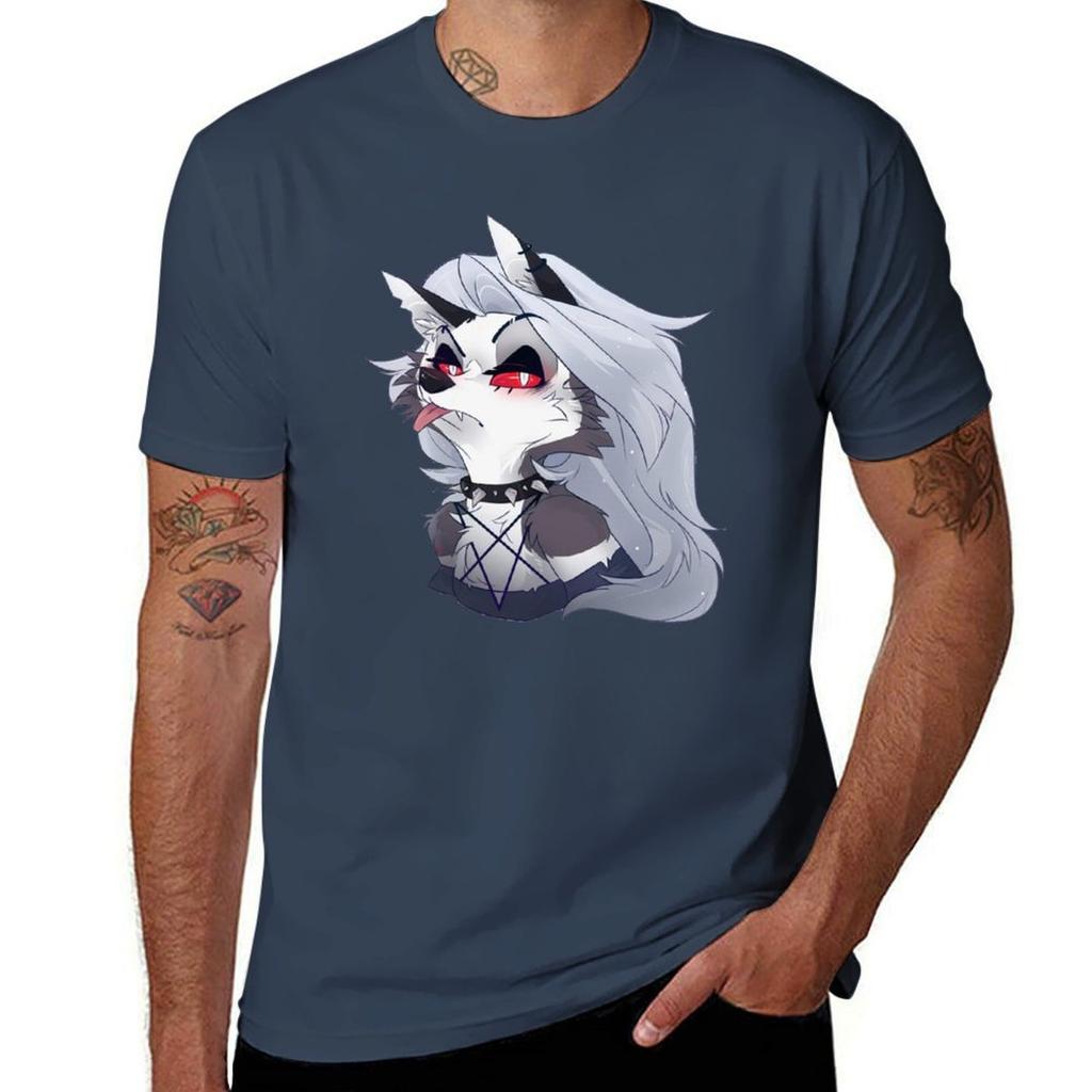 Helluva Boss Loona Tshirt Minimalist Plain Crew Neck Tshirt