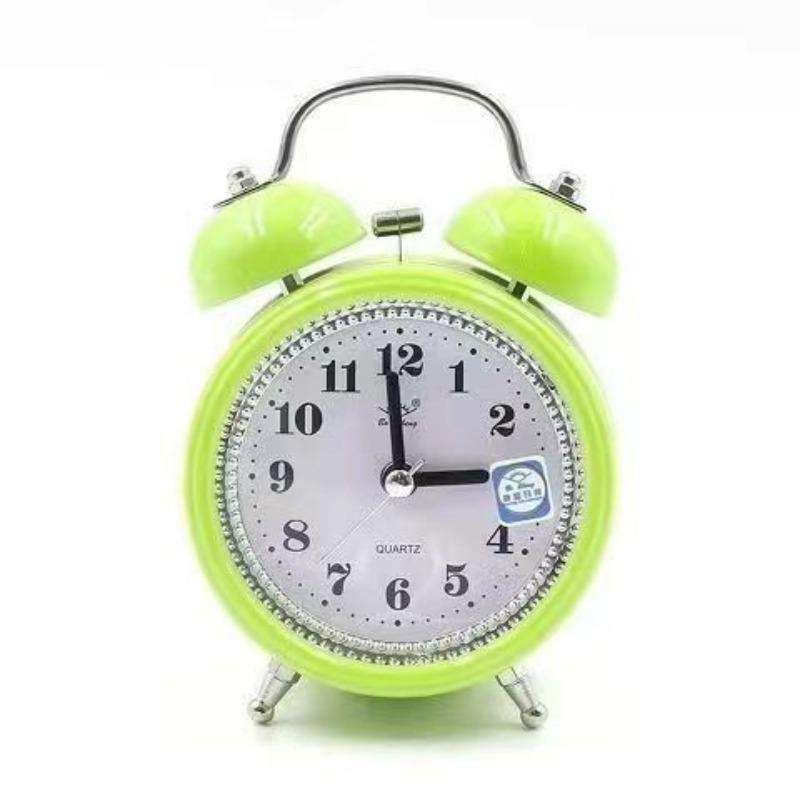 

Children s Students Metal Bell Alarm Clock Creative Learning Silent Night Lights Fashionable Classic Loud Bedside Cute Clock Watch