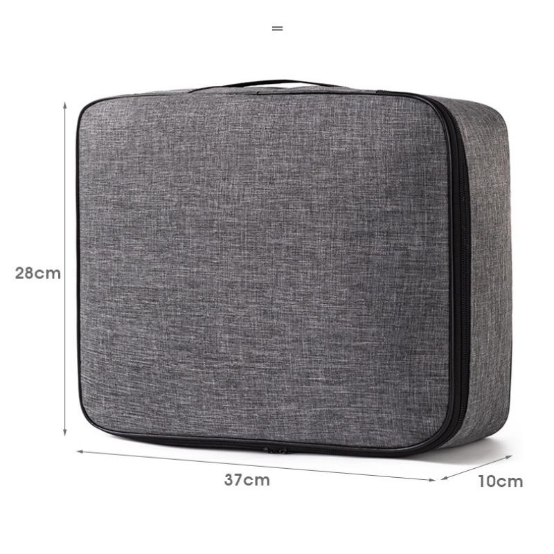 Travel Document Storage Bag Large Capacity Layered Passport Card Holder Waterproof Folder Archive Organization Cross Border Bag