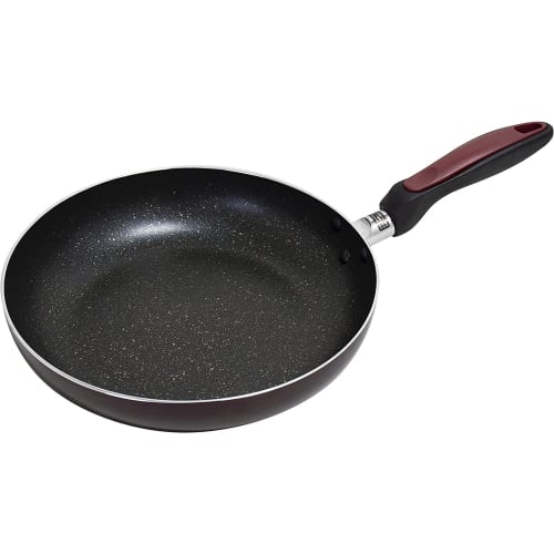 Tafuco Frying Pan, 28cm, Berry's Diamond Marble Coat, Induction Compatible, F-7173, Black