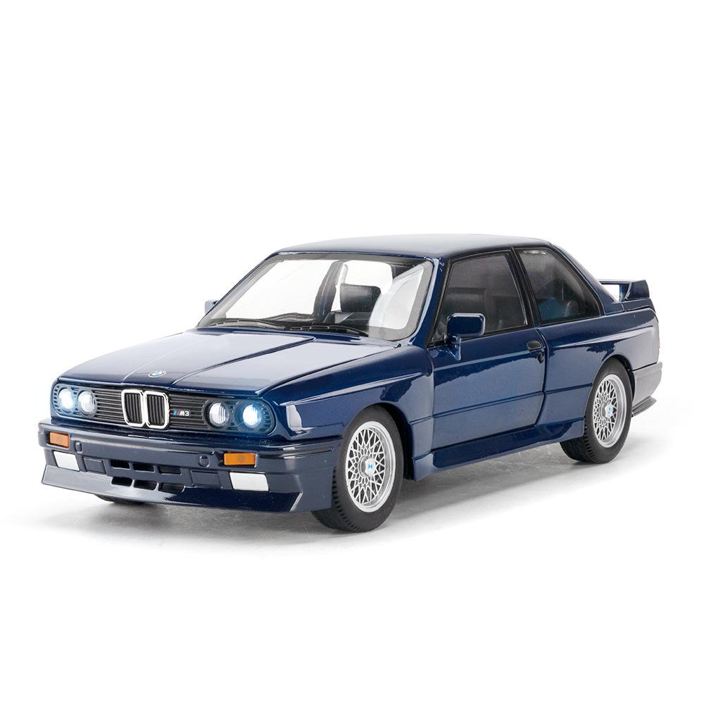 

Масштаб 1/24 BMW M3 E30 IM Сплав Миниатюрный Автомобиль Литой Металлический Модель Коллекция Хобби Подарок на День Рождения Другу Украшение Классический Автомобиль GT синий