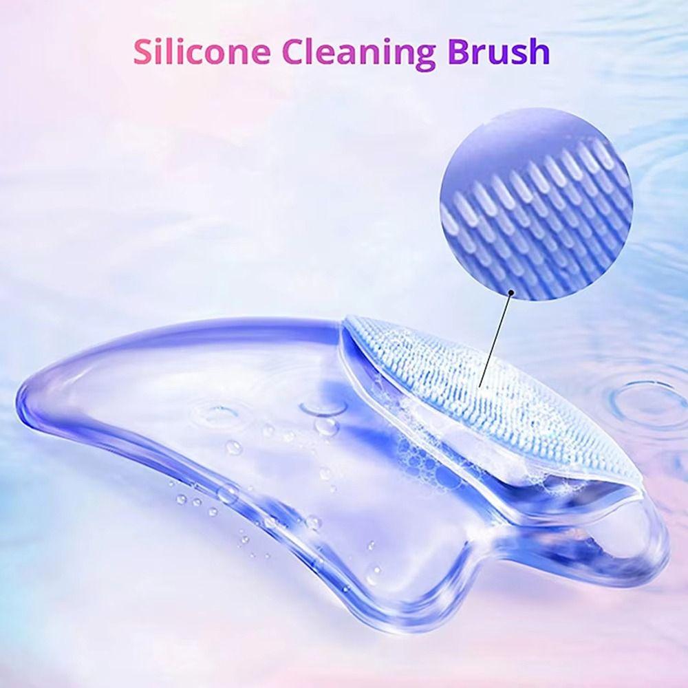 with LED Light Crystal Scraping Board Smooth Edges Electric Facial Massager  Beauty Skincare Tool