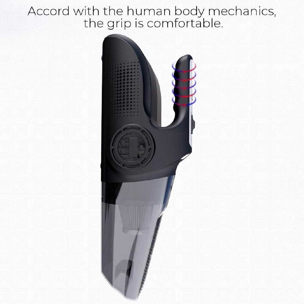 120W Automobile Car Vacuum cleaner Vacuuming Auto Portable Handheld Vacuum Cleaner Wet Dry Tire Inflator Pump Pressure Gauge 4-In-1