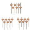 Degradable Heart Party Straws For Weddings And Celebrations With Creative Dessert Decor