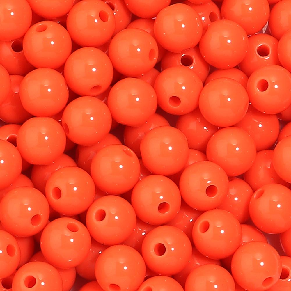6/8/10/12/14/16/18/20mm Candy Colorful Spacer Beads Round Loose Acrylic Beads For DIY Bracelet Necklace Jewelry Making Wholesale
