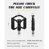 Mountain Bike Ultra-Light Carbon Fibre Flat Pedals Downhill Non-Slip Design Bearing System Bicycle Pedals Bike Lightweight Pedal