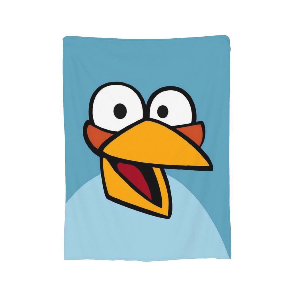 A-Angry Anime B-Birds Games Red Fleece Throw Blankets Blanket for Bedding Car Super Warm Bedspread,