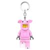IQ Iconic Piggy Girl Key Light Keychain LED Keychain Light Building Blocks Toy Doll Articulated Mini Figure