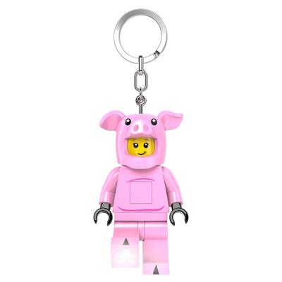 IQ Iconic Piggy Girl Key Light Keychain LED Keychain Light Block Toy Doll Movable Articulated Mini Figure