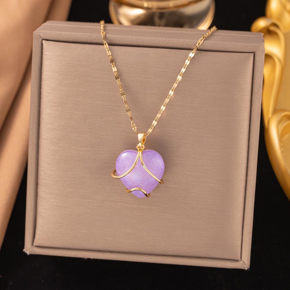 

Летнее ожерелье-подвеска «Красная вишня» 2025 года - Вдохновленная японским и корейским стилем легкая роскошная цепочка на ключицу для женщин, титановая сталь.