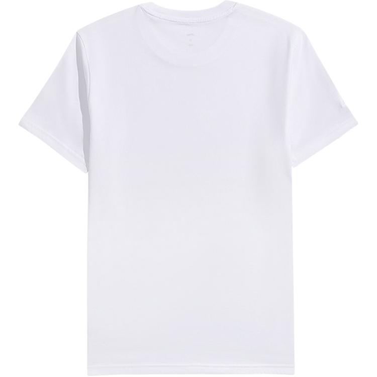 Lining Group Purchase Series Solid Color Round Neck Loose Short Sleeve T-Shirt Unisex Tops White AHSUA49-1
