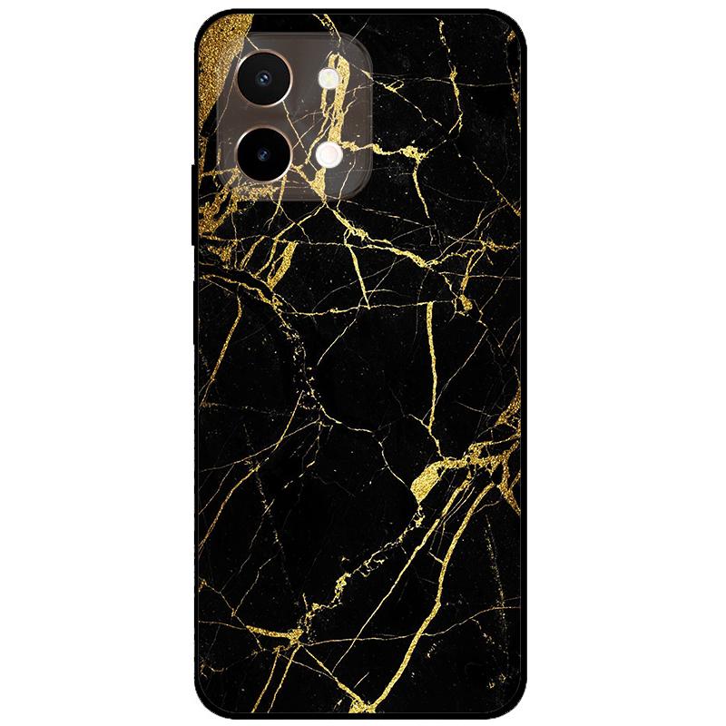 For Vivo Y28 4G Case 6.68'' Black TPU Silicon Cartoon Protection Cover for VivoY28 Y 28 4G Shockproof Capa Wolf Animals Soft Bag