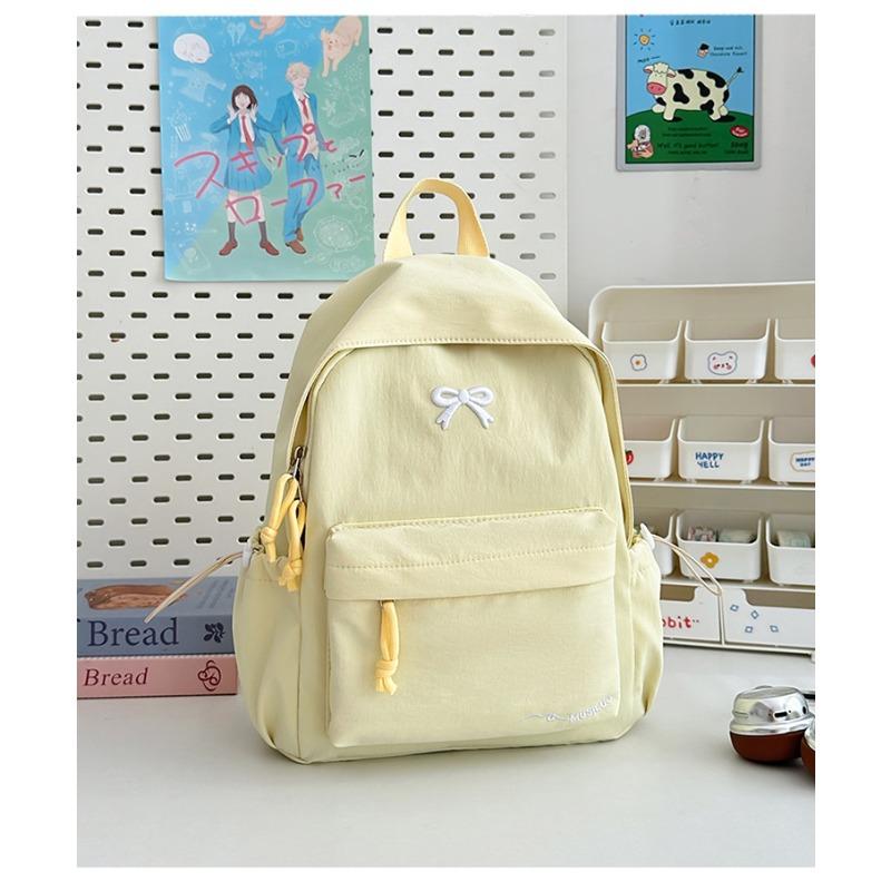 New High-value Japanese Ins Fresh and Sweet Candy-colored Backpack, Lightweight and Large-capacity Backpack for Junior High School Students