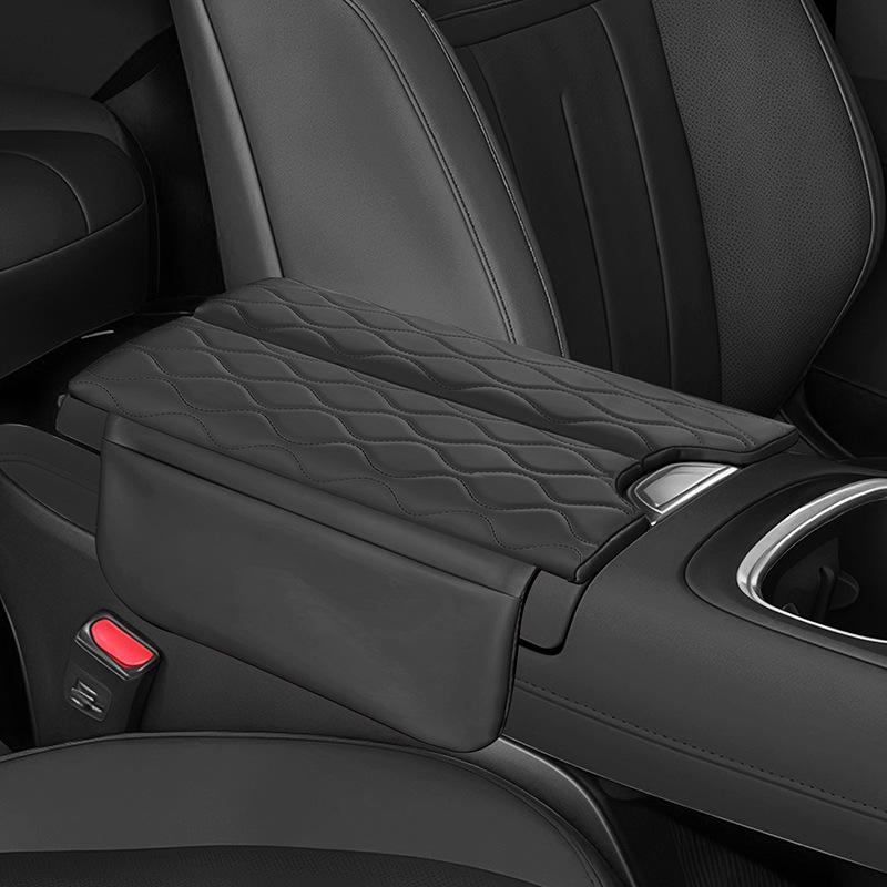 Dark Blue S07 Center Armrest Cover for Models 23-26, Height-Enhancing Leather.
