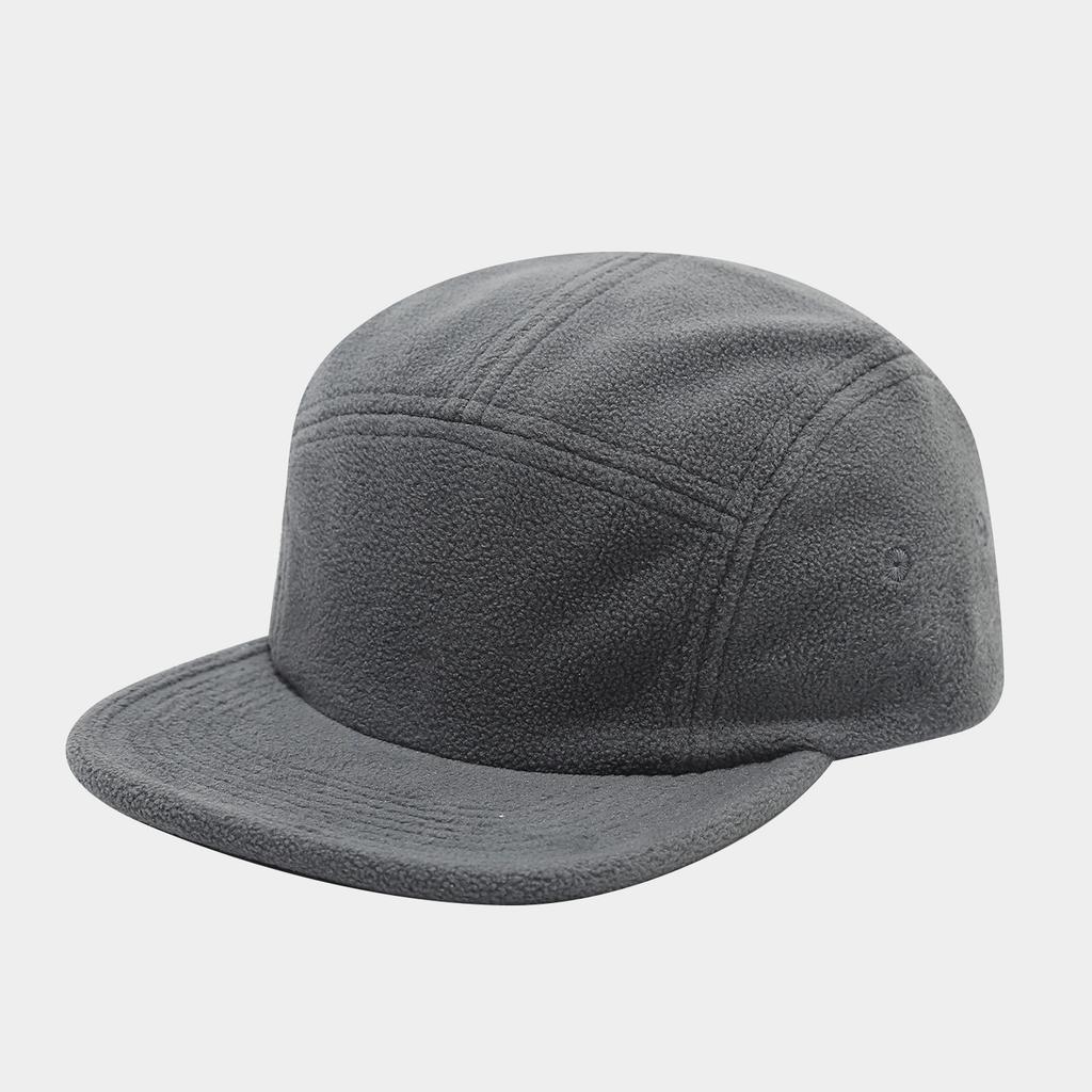 Retro Solid Color Fleece Five-piece Flat Cap Men's and Women's Outdoor Travel Casual Versatile Baseball Cap Tide