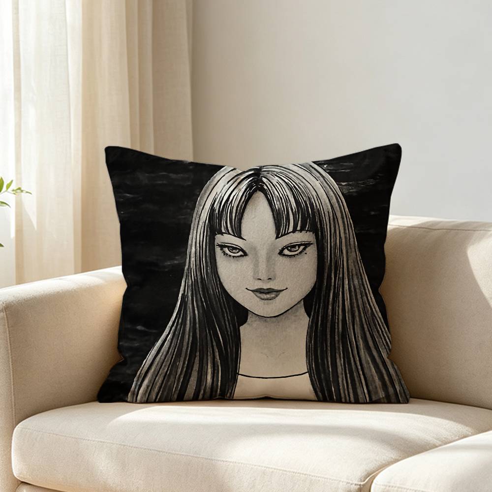 Manga Beautiful Ttomie Kkawakami Customizable Square Cushion Cover Double Sided Print Pillow Case