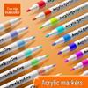 True Color Quick-Drying Waterproof Acrylic Marker for Kids - Opaque Hand-Painted Graffiti & Art Drawing Pen.