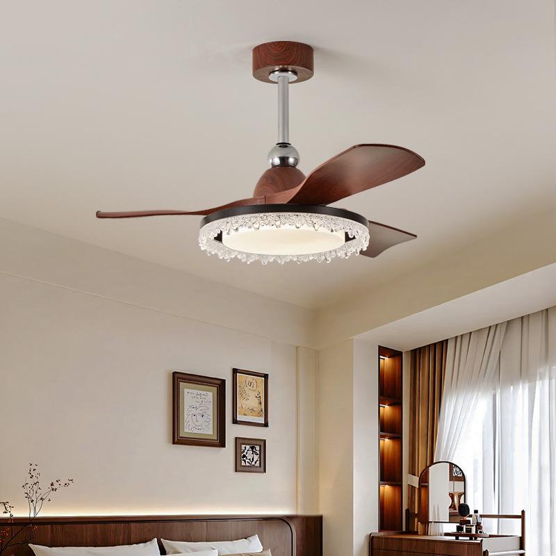 Nordic Retro Inverter Ceiling Fan Light 2025 for Living Room, Bedroom, Restaurant - Chinese Style