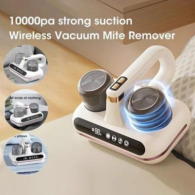 10000PA Double-cup Mite Remover Strong Suction Intelligent Ultraviolet Disinfection Vacuum Cleaner Wireless Remover