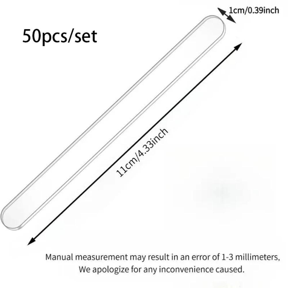 

50/80pcs Transparent Blank Acrylic Plant Label Stick Multifunctional Gardening Flower Reusable Flower Arrangement Card 4.33x0.39 inch 50pcs