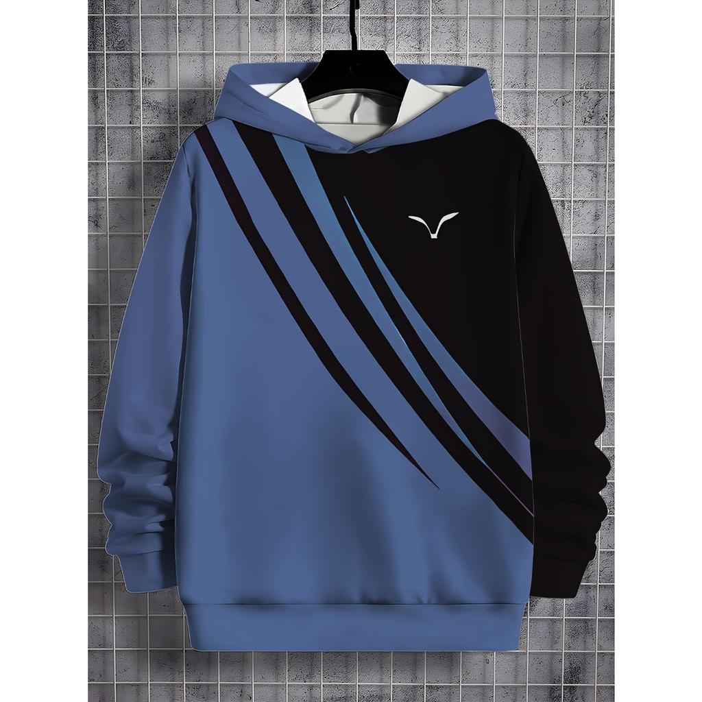 Boys' Green and Black Hoodies - Soft Daily Hoodie, Long Sleeve Top Suitable for School