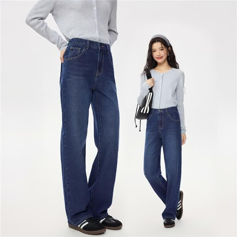Giordano Women's Retro Straight Leg Denim Jeans