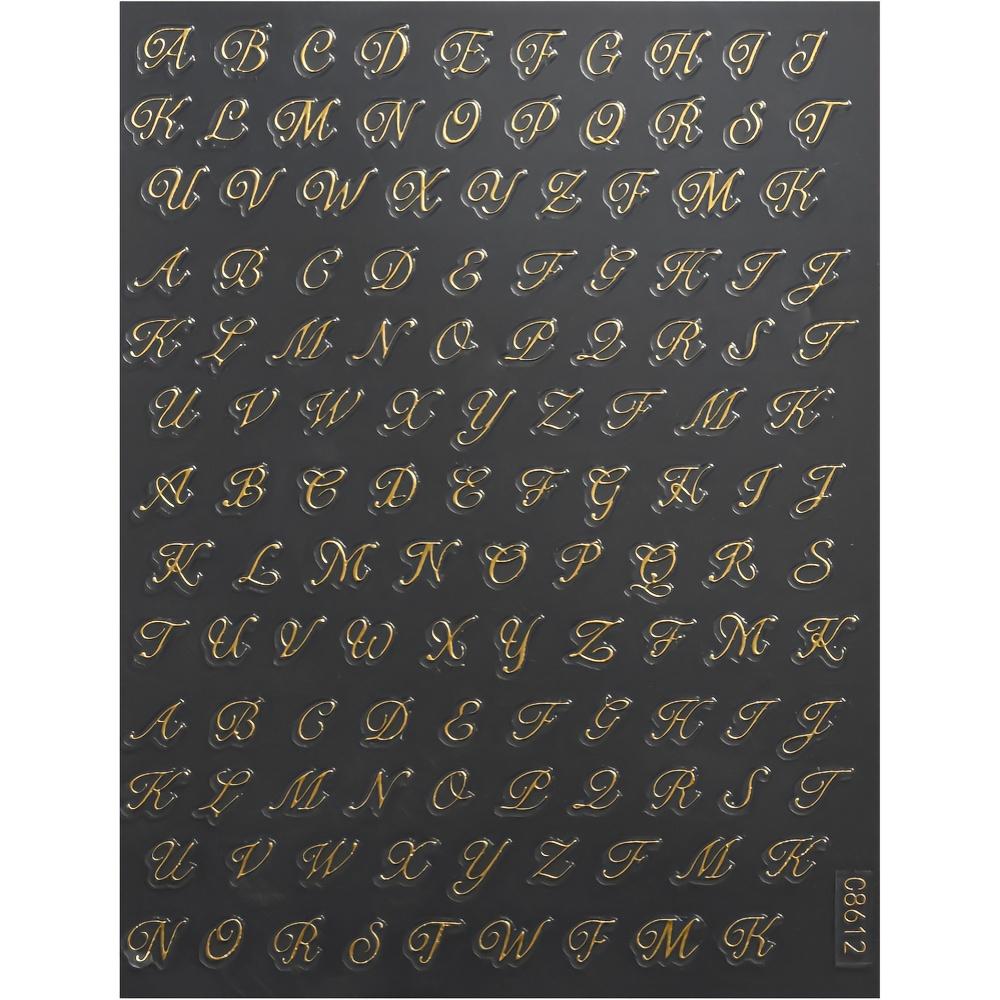 4 buc/set Autocolante Nail Art cu Litere Romane Gotice Alfabet Vechi Decalcomanii Nail Art Autoadezive Glisoare Cuvinte Engleze Decorațiuni Manichiură DIY