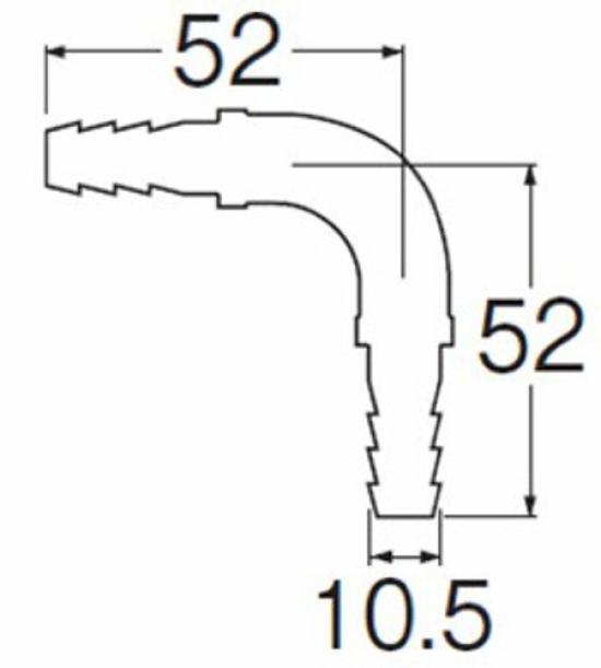 Sanei Resin Pipe Fitting For 10A Paired Resin Pipes and (Sanei) [Paired L-shaped Set] T421-863, T421R-863, T421-862 T421-32S-10A