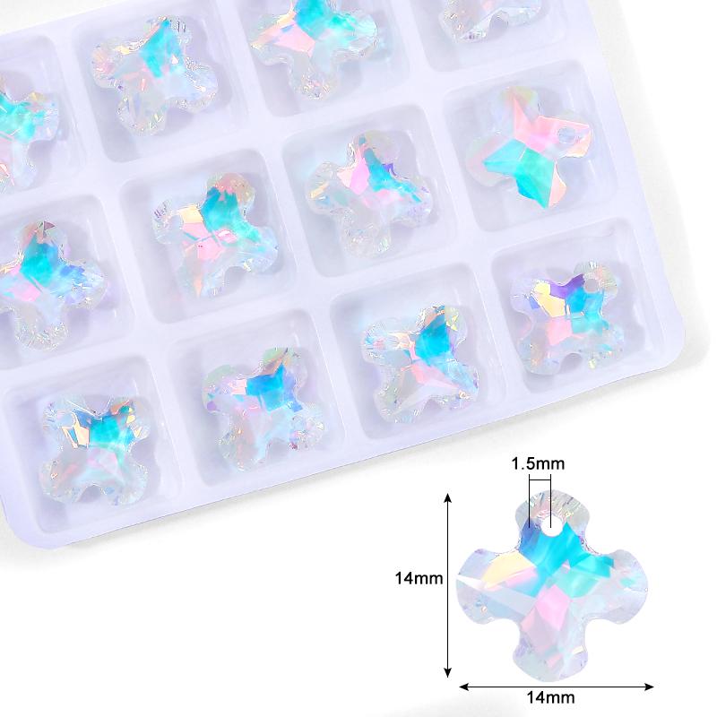 

Cute Crystal Pendants With Multiple Shapes AB Color Glass Charms Beads Used For Making Necklaces Bracelets DIY Jewelry Making