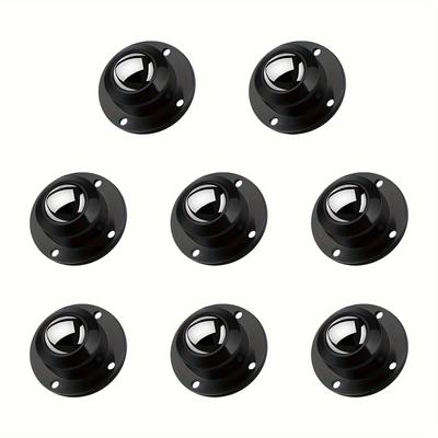 8 Pcs Small Casters for Furniture Self-adhesive Casters, 360° Swivelling Wheels Storage Boxes for Small Appliances Thin Wheels for Seeders
