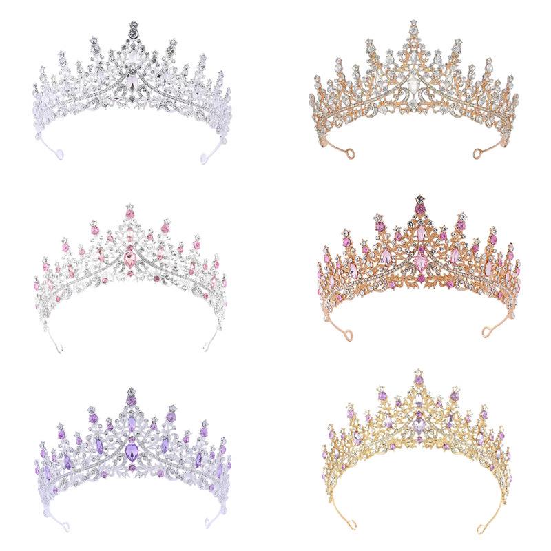 Versatile Bridal Crown Headband for Weddings, Birthdays, and Parties